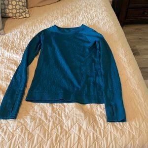 Lululemon long sleeve running shirt teal 6